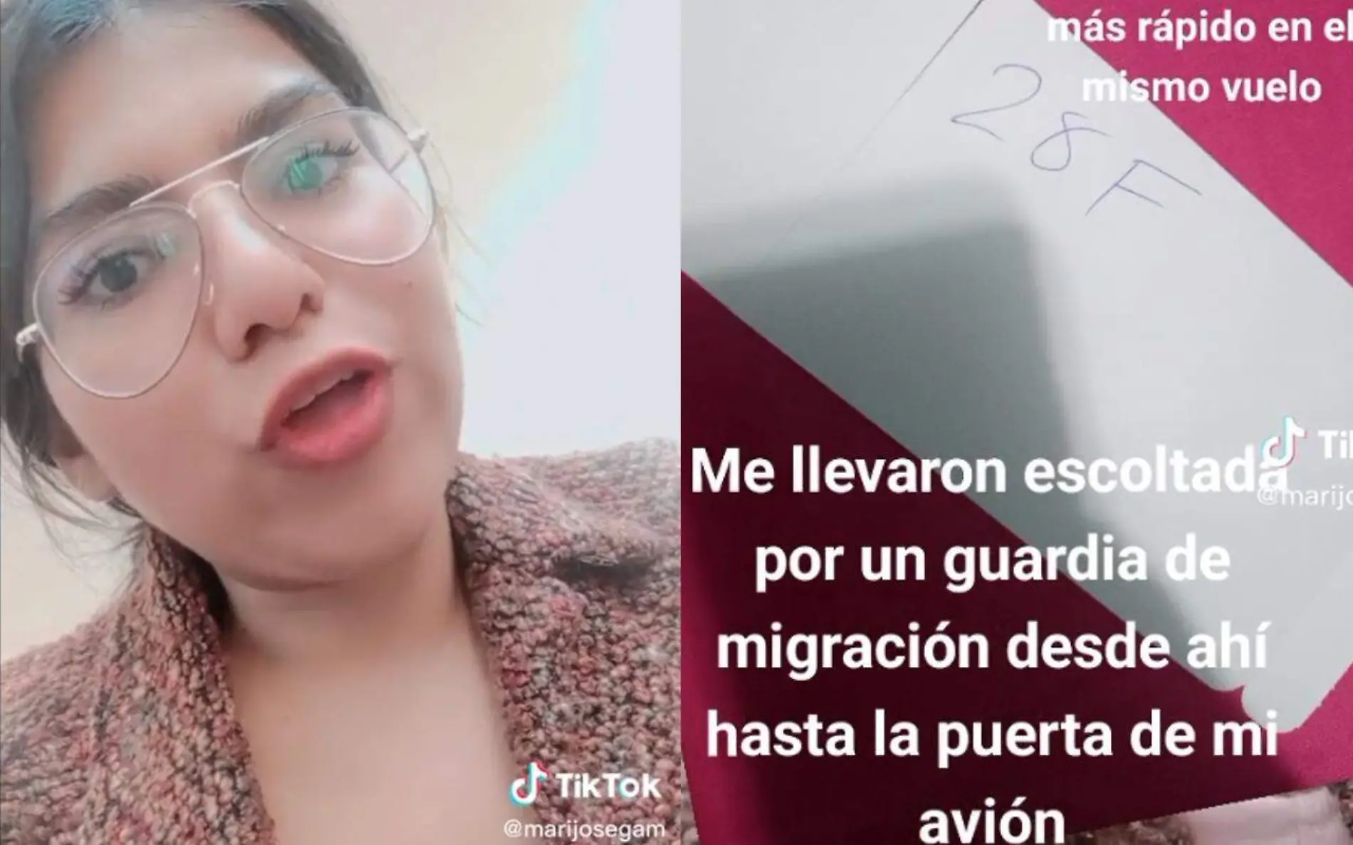 Denuncia que fue subida por Volaris a un vuelo con destino al extranjero sin siquiera contar con visa o pasaporte Captura de pantalla TikTok @